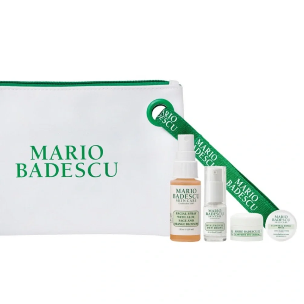 MARIO BADESCU 5p Set Face Spray Hyaluronic Dew Drops Mask Eye Cream NIB $50